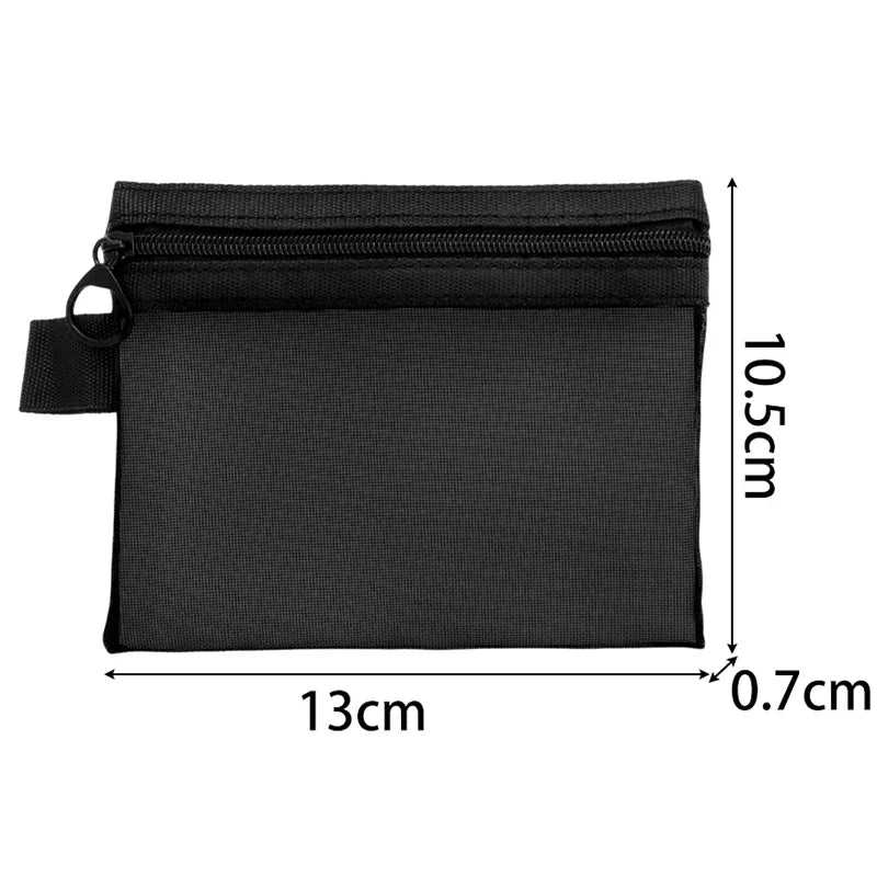 1/3pcs Mesh Clear Cosmetic Bags – Small & Large Black Makeup Bag, Portable Travel Toiletry Organizer, Lipstick Storage Pouch