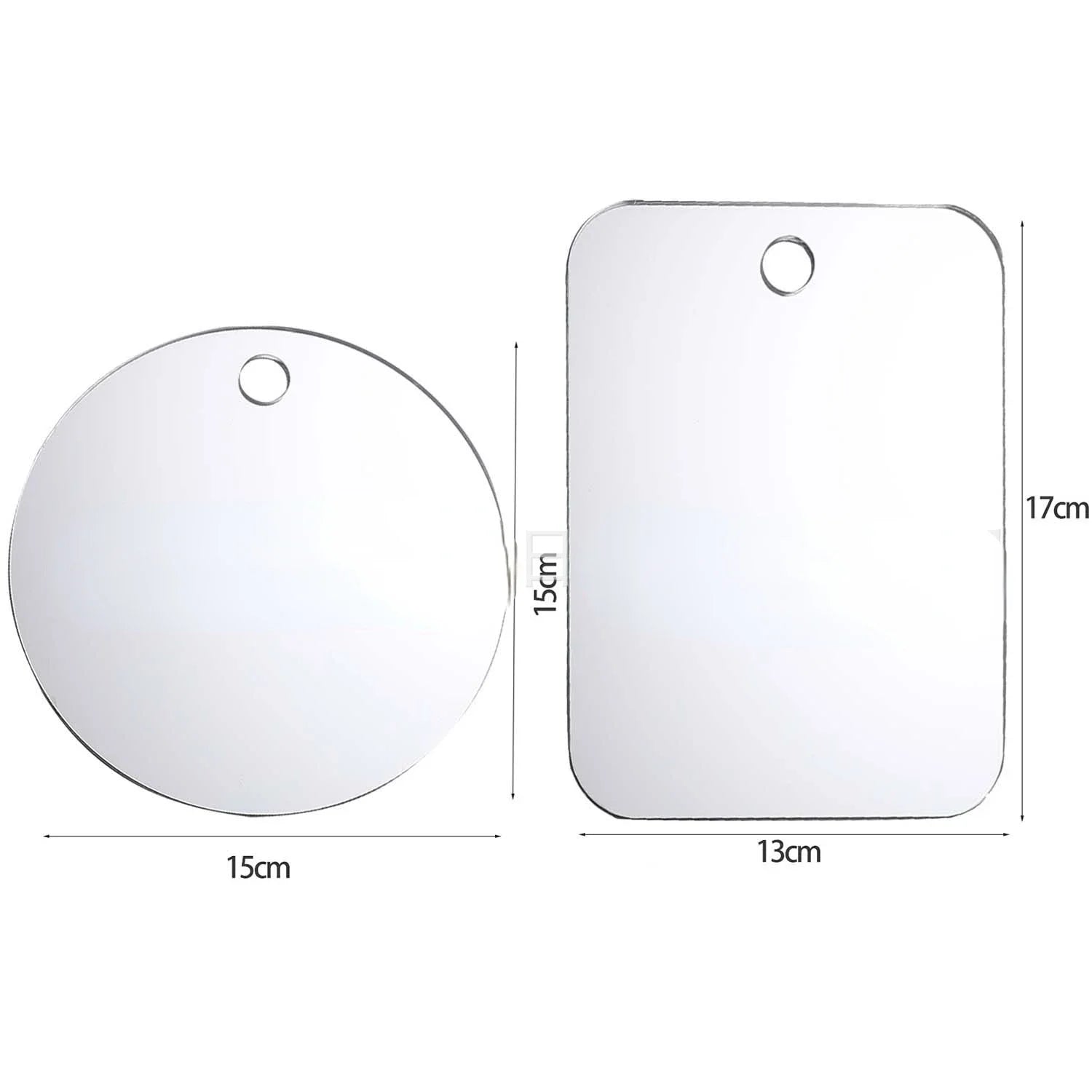 Fog-Free Acrylic Travel Mirror – Unbreakable Wall Suction Mirror for Shaving & Makeup