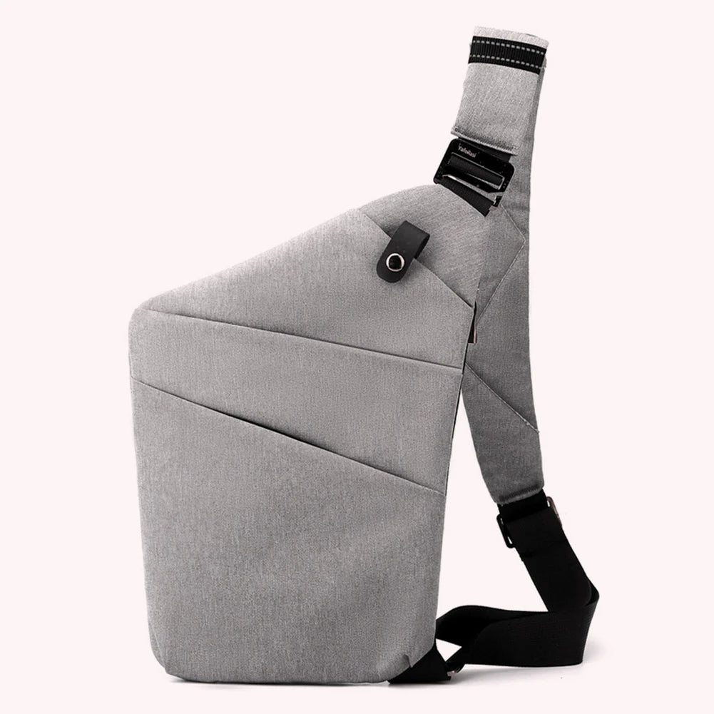Men's Anti-Theft Travel Crossbody Bag – Mini Waterproof Sling Chest Bag for Everyday Use