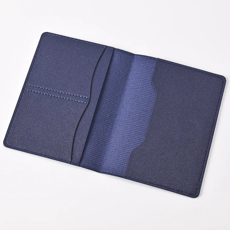 New Simple Fashion Passport Cover Thin Slim Travel Passport Holder Wallet Gift PU Leather Card Case Cover Unisex