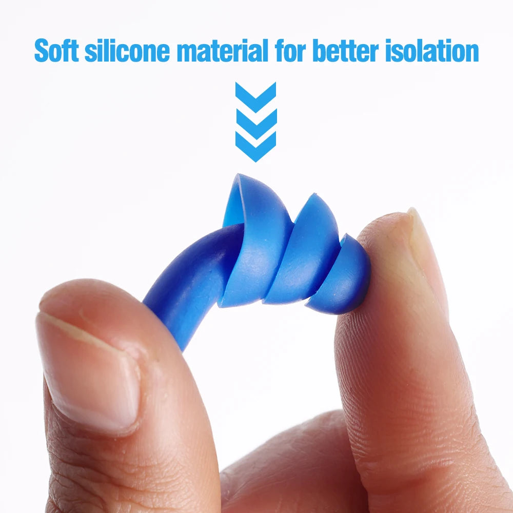 🌙 Sleep Soundly & Swim Safely – Waterproof Noise-Cancelling Silicone Earplugs with Convenient Carry Box! 🏊✨