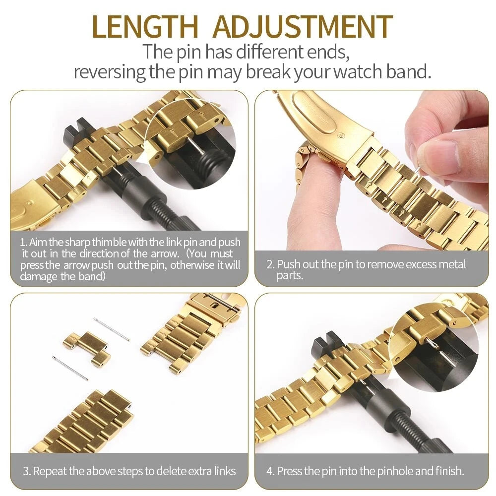 Premium Stainless Steel Strap for Apple Watch – Elegant Metal Bracelet (Ultra/Series 10/9) ✨