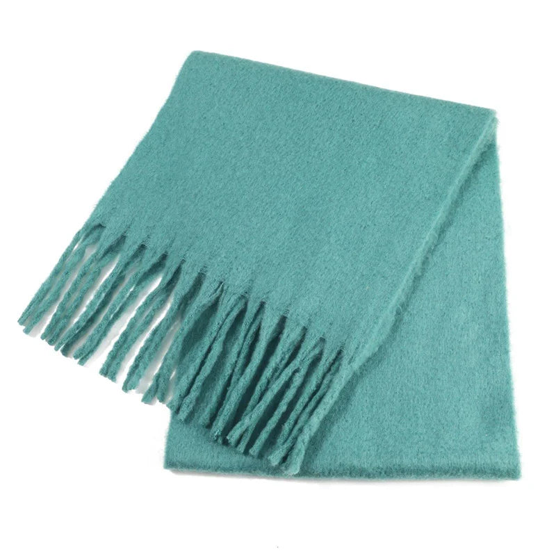 Luxury Cashmere-Feel Winter Scarf – Soft, Warm & Elegant Shawl Wrap with Tassels for Women!