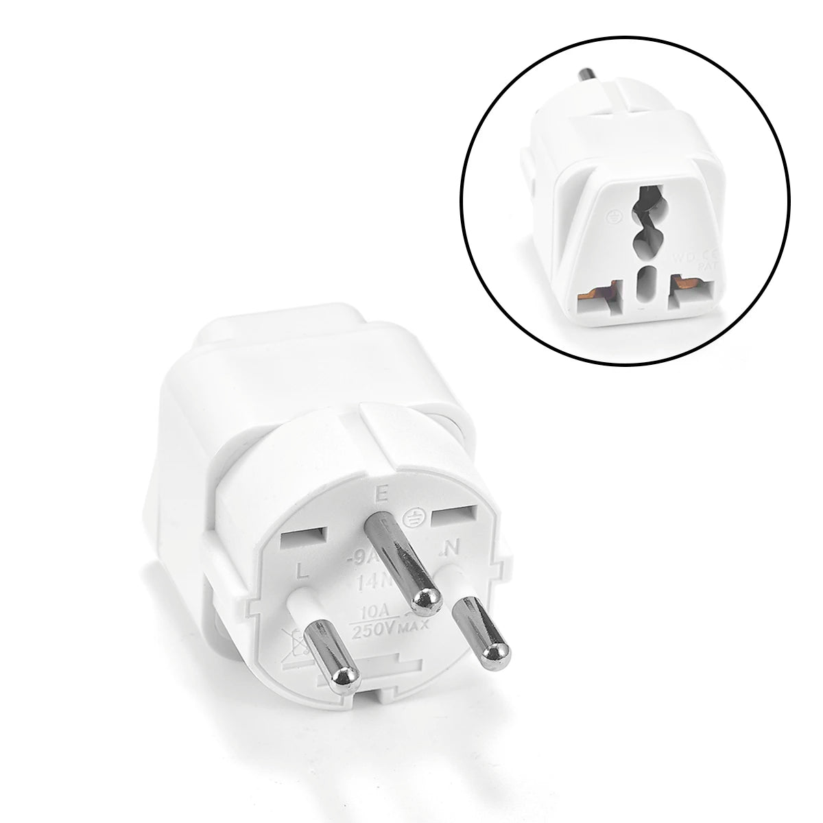 Universal Travel Plug Adapter – UK/EU/KR/US/AU/Brazil/French to Worldwide Power Socket Converter