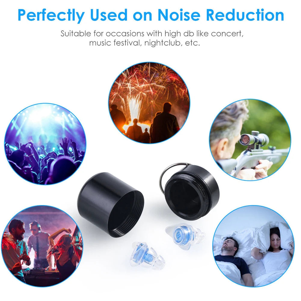 🌙 Block Out Noise, Sleep Better – Soft Silicone Noise-Canceling Earplugs for Sleep, Study & Concerts! 🎧✨