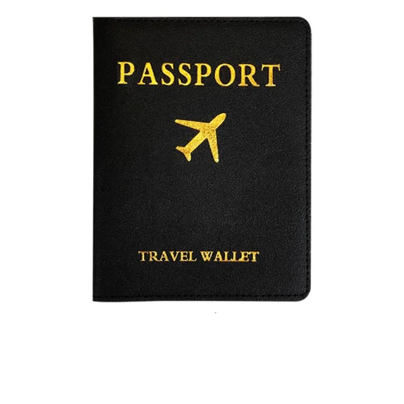 1PCS PU Leather Passport Holder Case – New Women & Men Passport Cover, Wallet, Travel Bank Card Document Bag