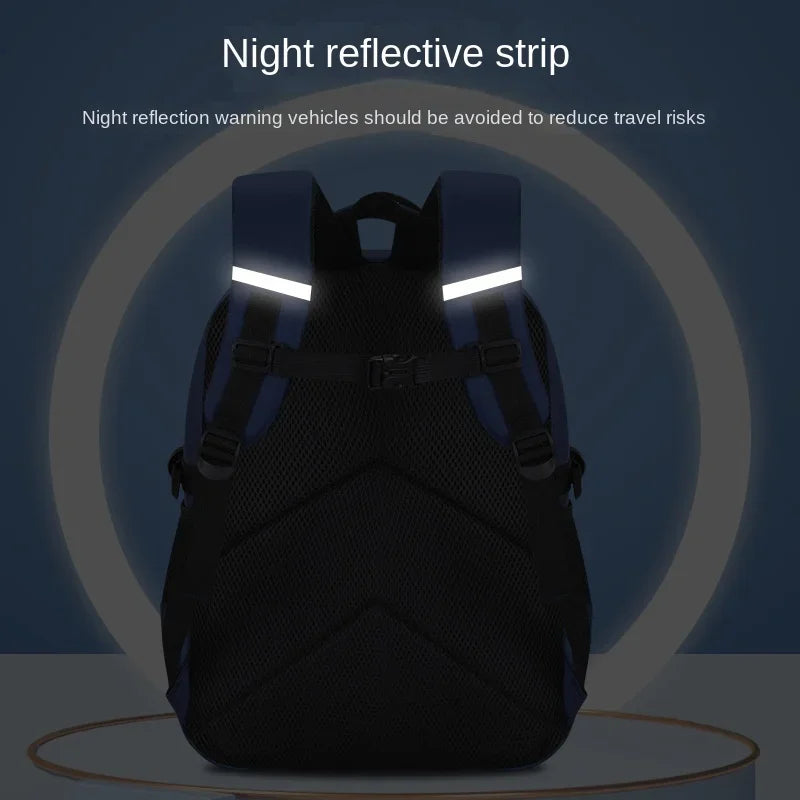 Astronaut-Themed Waterproof School Backpack – Lightweight, Spacious & Spinal Protection Design for Boys!
