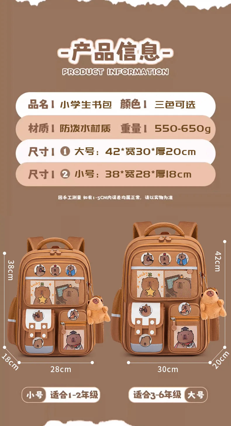 Large Waterproof Orthopedic School Backpack – Durable & Comfortable Book Bag for Boys & Kids!