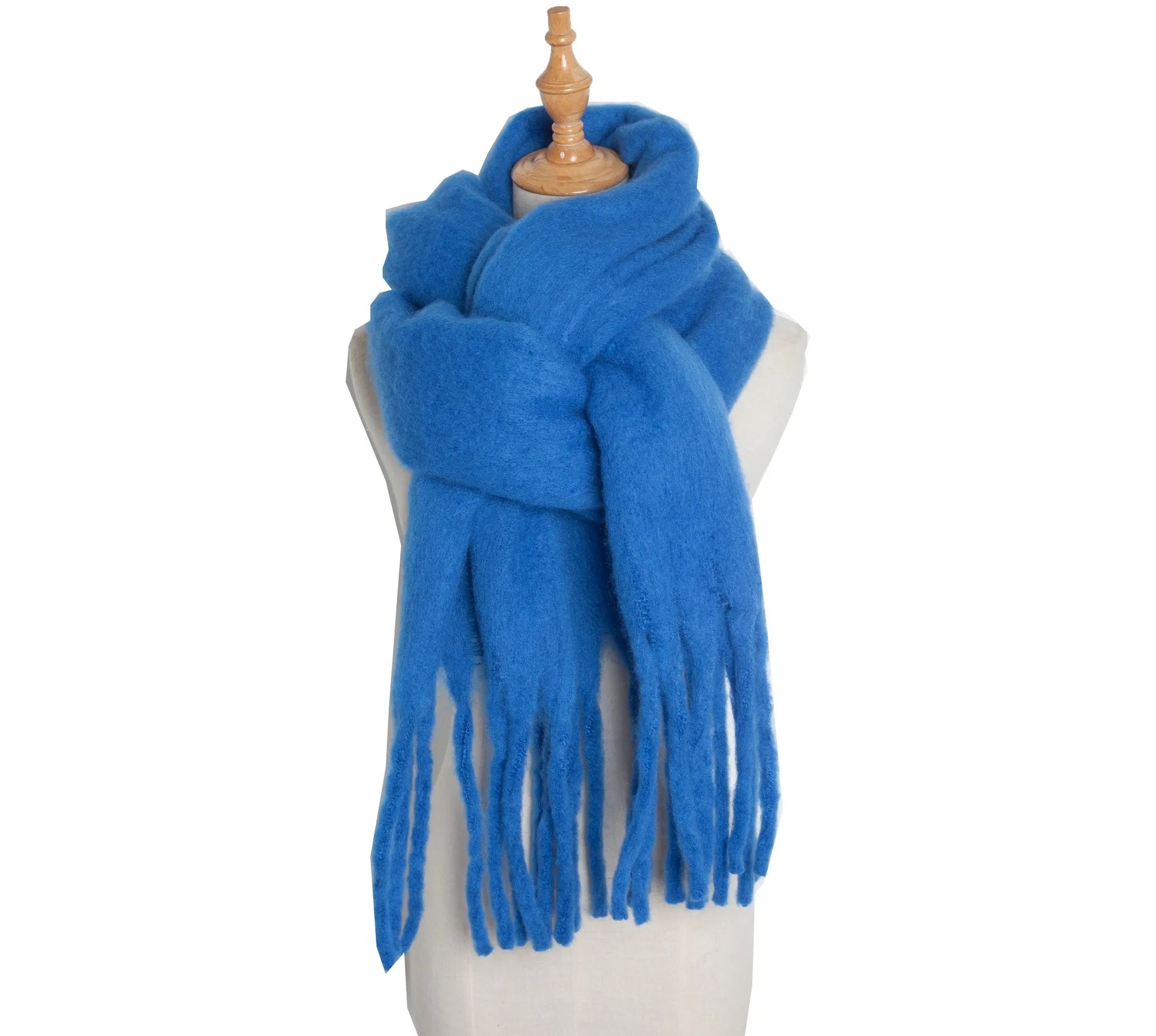 Luxury Cashmere-Feel Winter Scarf – Soft, Warm & Elegant Shawl Wrap with Tassels for Women!