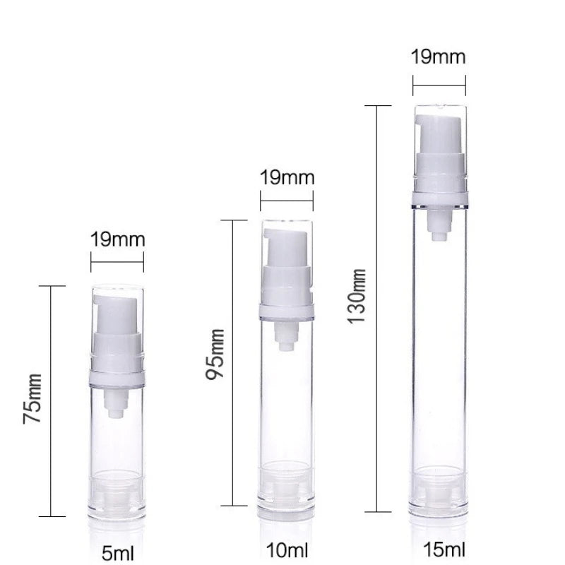 Portable Vacuum Refillable Bottle – 5ML/10ML/15ML for Foundation & Skincare ✨
