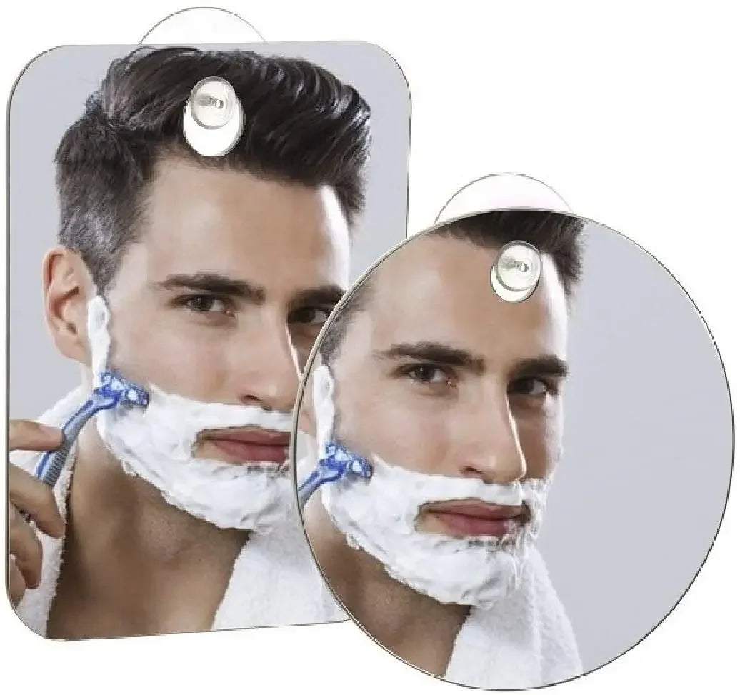 Fog-Free Acrylic Travel Mirror – Unbreakable Wall Suction Mirror for Shaving & Makeup