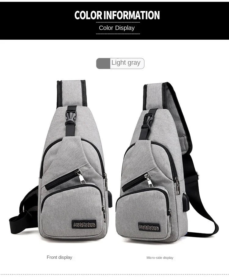 Fashion Casual Crossbody Bag Small Men's Shoulder Bag Men Diagonal Backpack Messenger Phone Bag Boy Fanny Chest Pack New
