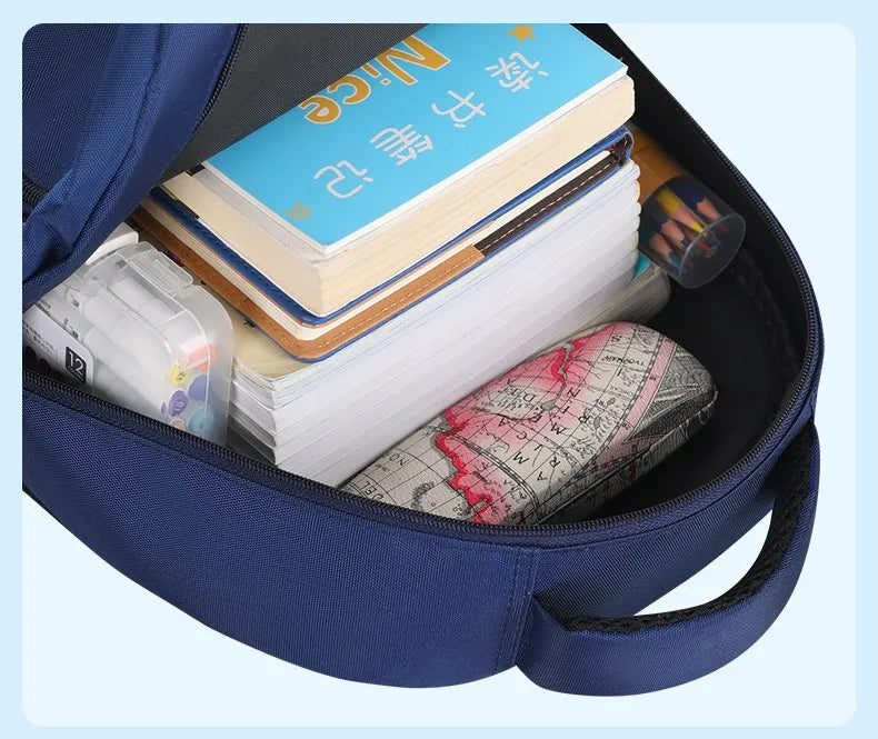 Astronaut-Themed Waterproof School Backpack – Lightweight, Spacious & Spinal Protection Design for Boys!