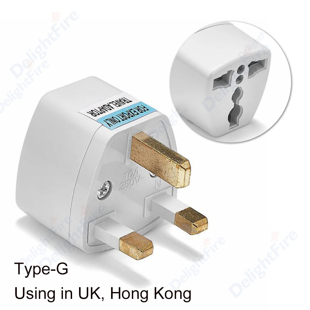 Universal Travel Plug Adapter – UK/EU/KR/US/AU/Brazil/French to Worldwide Power Socket Converter