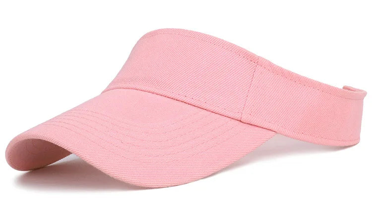 Summer Sun Hats Men Women Cotton Adjustable Visor UV Protection Top Empty Solid Sport Tennis Golf Running Sunscreen Baseball Cap