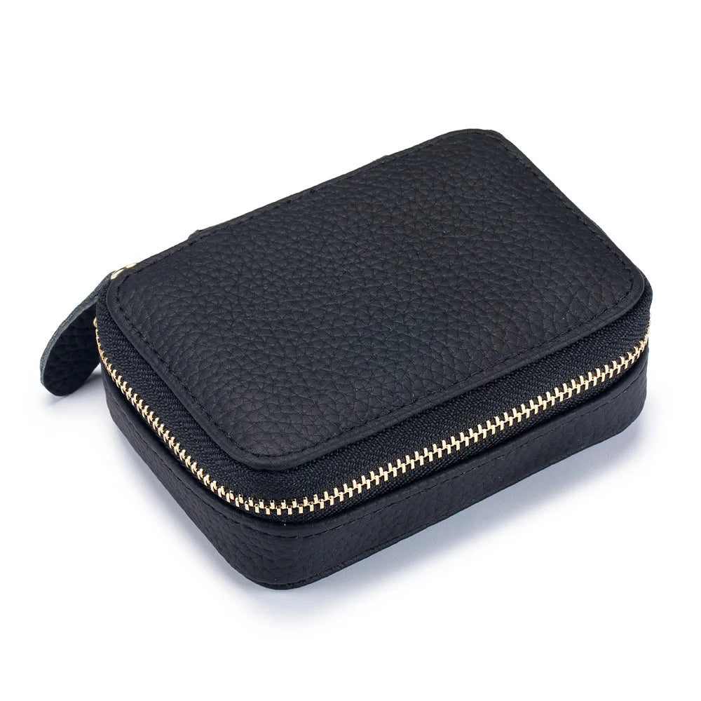 Luxury Mini Lipstick Case with Mirror – Elegant Travel Makeup Bag & Multi-Use Organizer