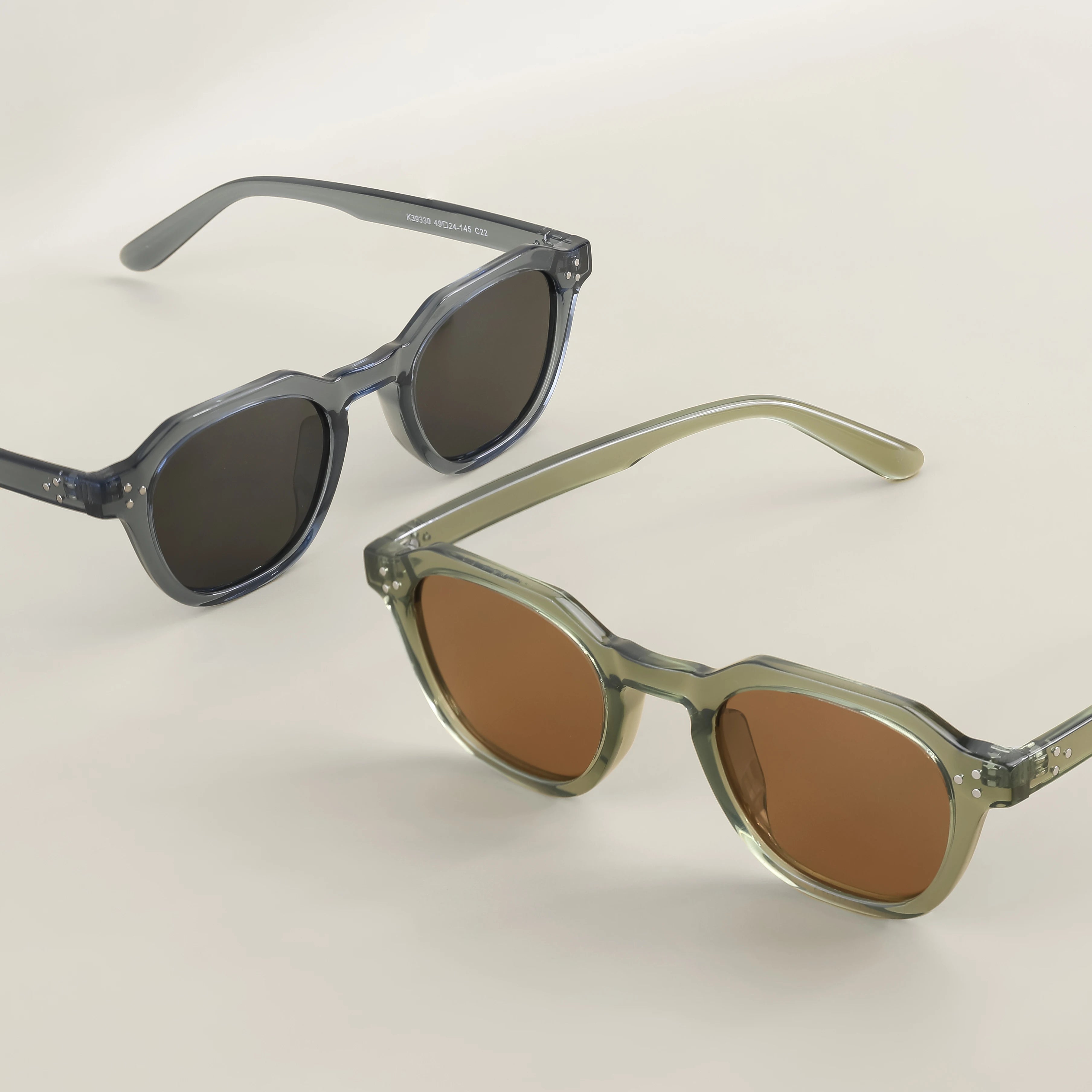 CATERSIDE Retro Polarized Sunglasses Men Ultralight TR90 Frame Polygon Women Sun Glasses Outdoor High Quality Travel Eyewear