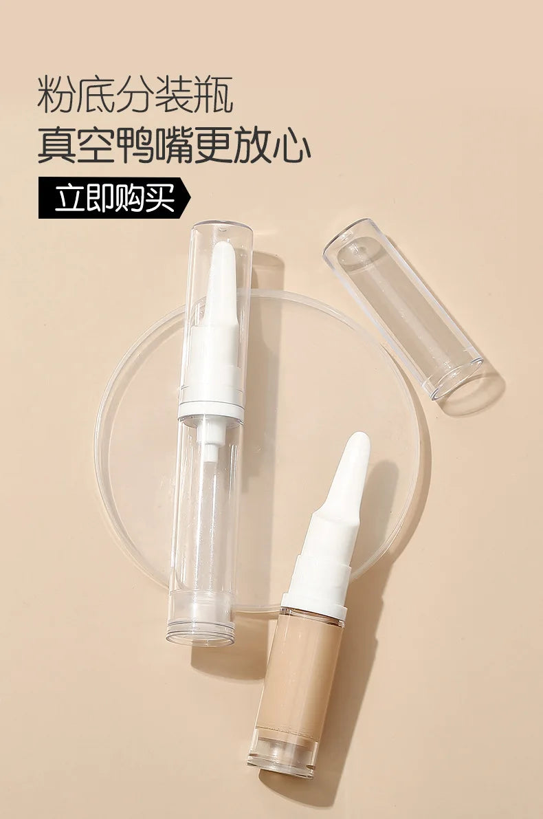 Portable Vacuum Refillable Bottle – 5ML/10ML/15ML for Foundation & Skincare ✨