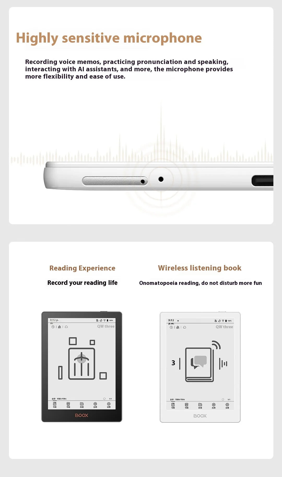 Boox Poke 6 & Poke 6S E-Readers – 6-Inch Portable E-Ink Screen Tablet for E-Books & Note-Taking