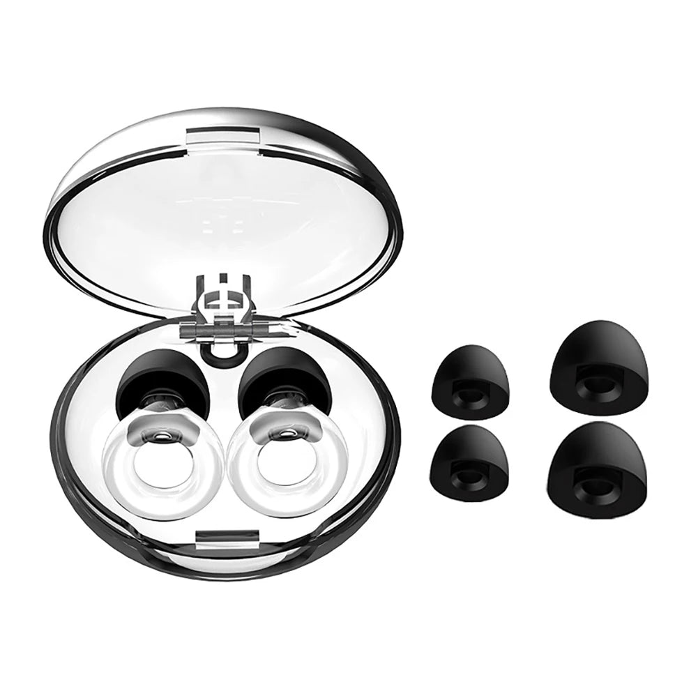 1 Pair Silicone Earplug Swimming Professional Waterproof Earplug With Exquisite Box Set Noise Reduction Earplugs For Sleeping