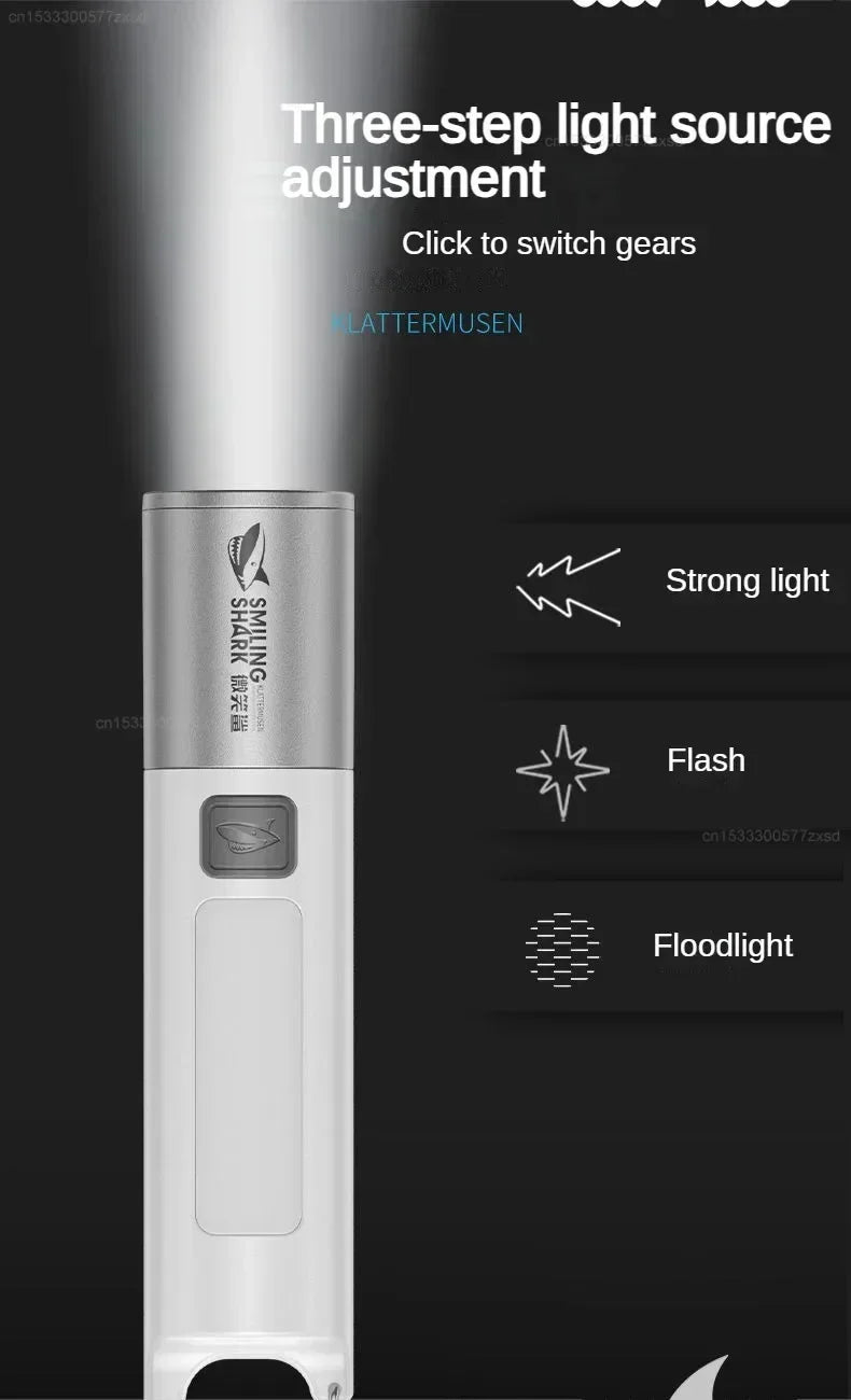 Xiaomi Outdoor Strong Light Flashlight – High Brightness Multifunctional Rechargeable Flashlight with Side Light for Camping & Emergency