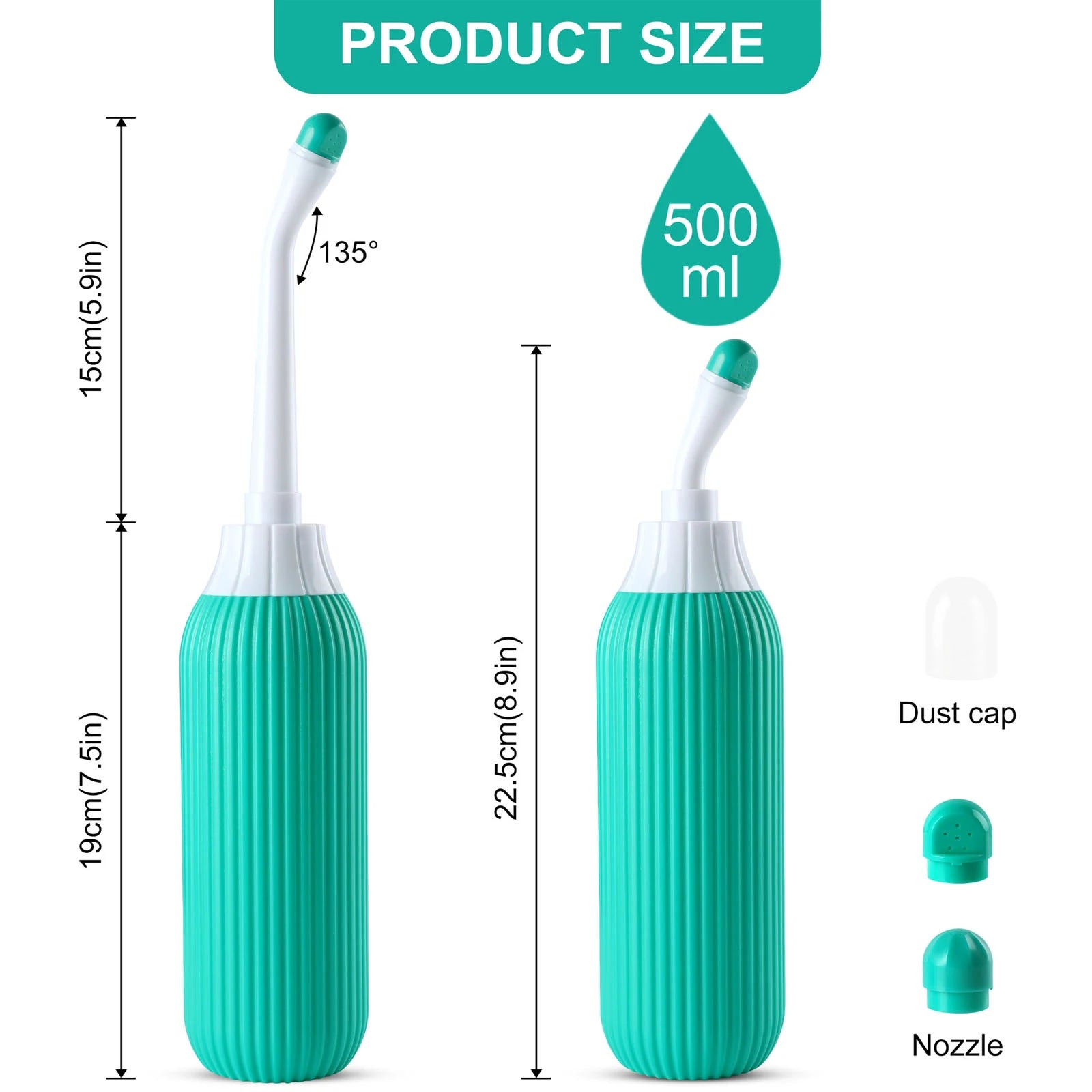 🚿 500mL Portable Handheld Bidet – Gentle & Hygienic Cleansing for Moms, Babies & Travel! ✨💦