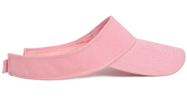 Summer Sun Hats Men Women Cotton Adjustable Visor UV Protection Top Empty Solid Sport Tennis Golf Running Sunscreen Baseball Cap