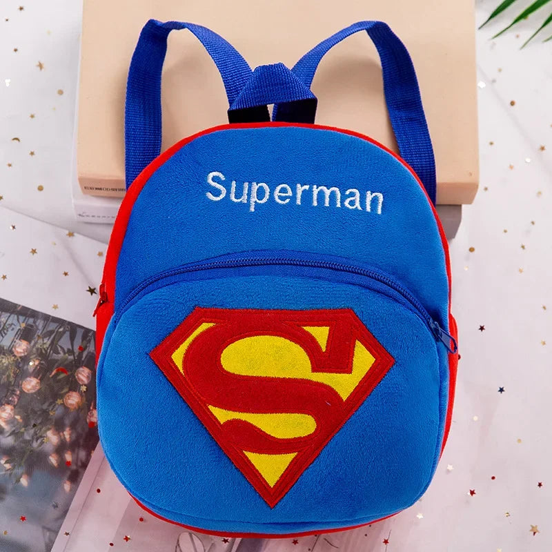 Disney Marvel Plush Backpack – Adorable & High-Capacity Cartoon Bag for Kids Featuring Mickey, Spiderman & More!
