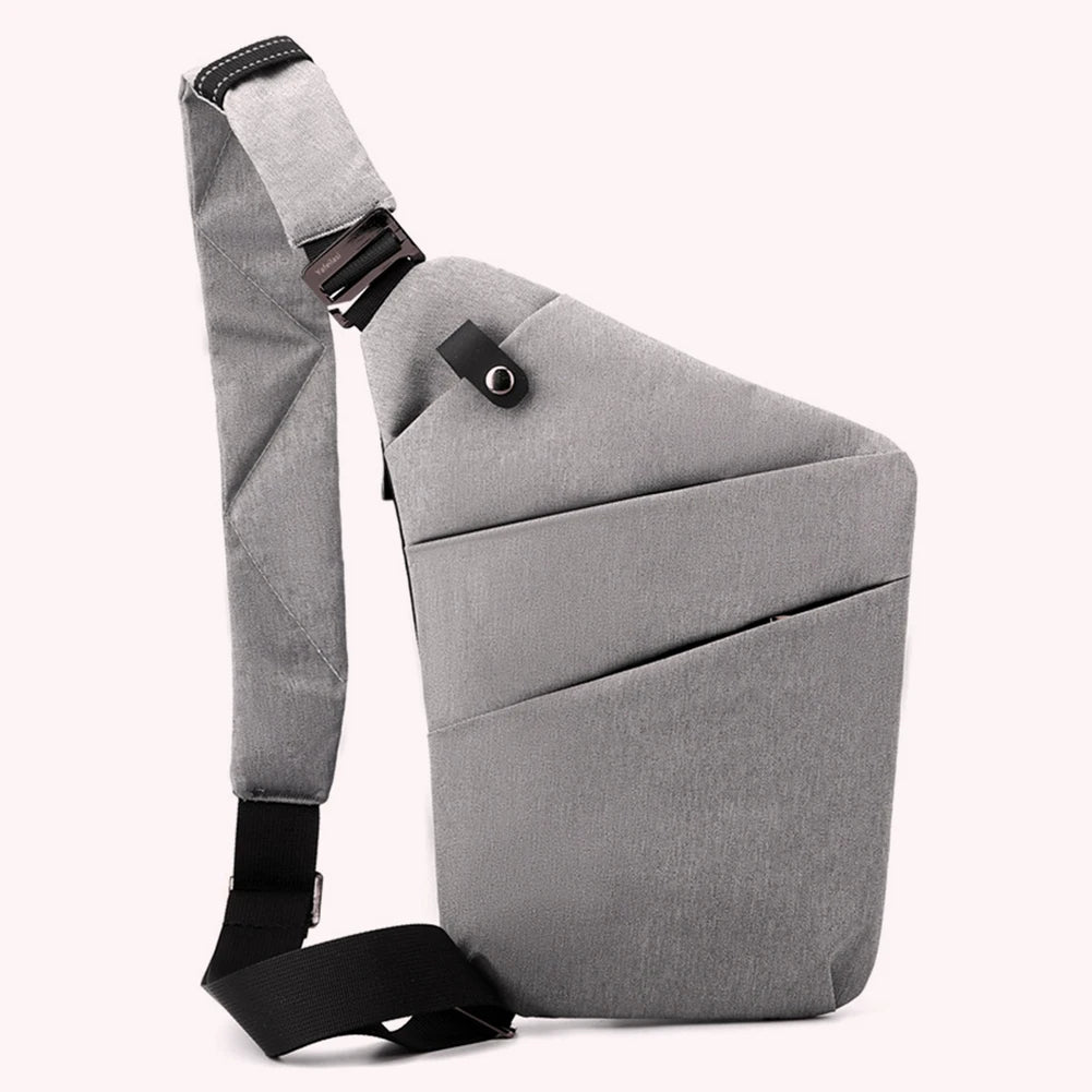 Men's Anti-Theft Travel Crossbody Bag – Mini Waterproof Sling Chest Bag for Everyday Use