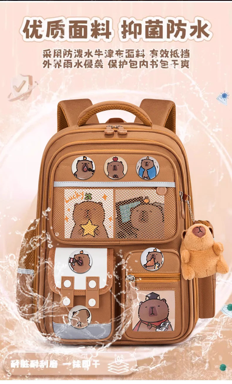 Large Waterproof Orthopedic School Backpack – Durable & Comfortable Book Bag for Boys & Kids!
