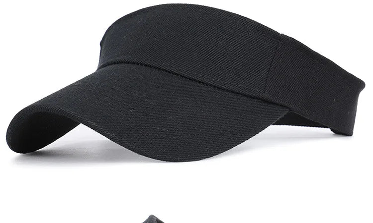 Summer Sun Hats Men Women Cotton Adjustable Visor UV Protection Top Empty Solid Sport Tennis Golf Running Sunscreen Baseball Cap