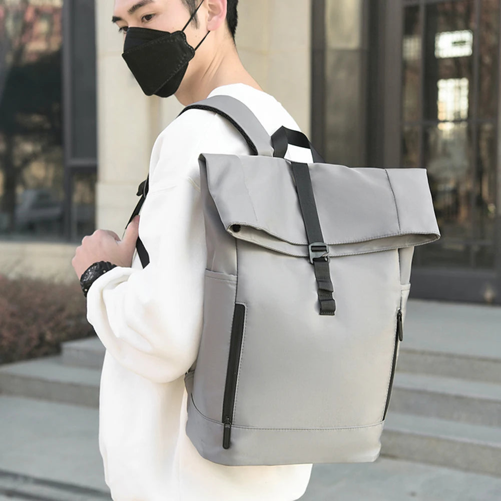 Men's Waterproof Laptop Backpack – Breathable, Large-Capacity Business & Travel Rucksack