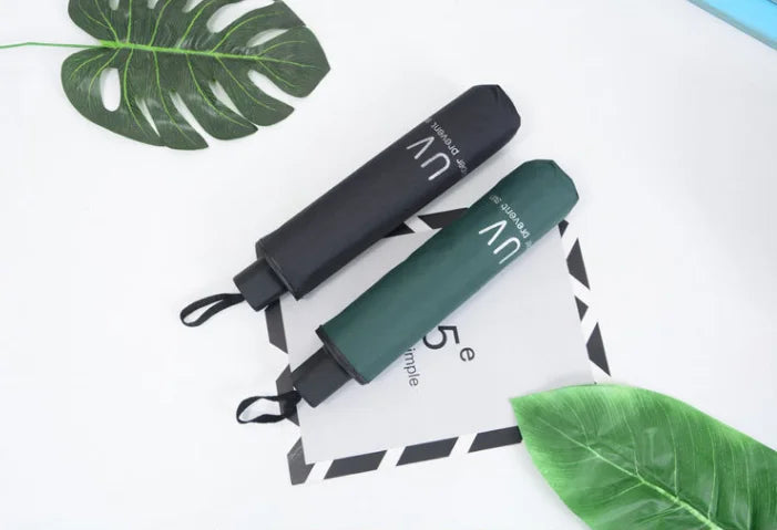 ☀️☔ Travel-Ready Mini Folding Umbrella – Compact, UV Protective & Windproof for Sun & Rain! 🌦️✨