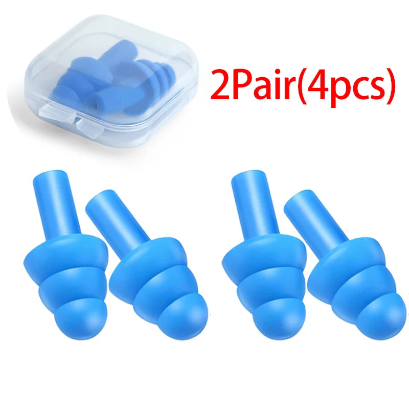 🌙 Sleep Soundly & Swim Safely – Waterproof Noise-Cancelling Silicone Earplugs with Convenient Carry Box! 🏊✨