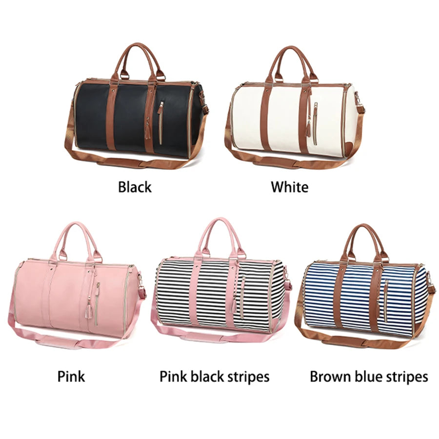 Versatile Travel Folding Bag – Large-Capacity Handbag & Crossbody Backpack for Storage & Outdoor Use