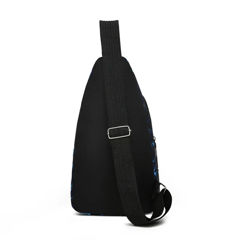 Oxford Cloth Casual Crossbody Bag – Unisex Sports Travel Outdoor Backpack, Lightweight Lovers Chest Shoulder Bag