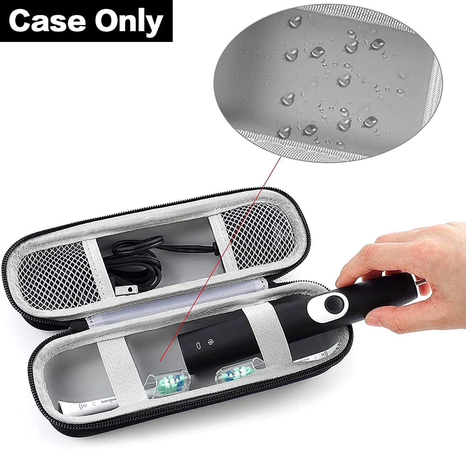 Portable Universal Electric Toothbrush Travel Case – EVA Protective Storage Bag & Organizer