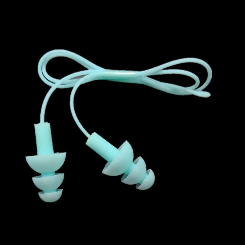 Soft Silicone Ear Plug with Elastic Lanyard – Waterproof & Noise-Reducing for Swimming, Water Sports & Daily Use!