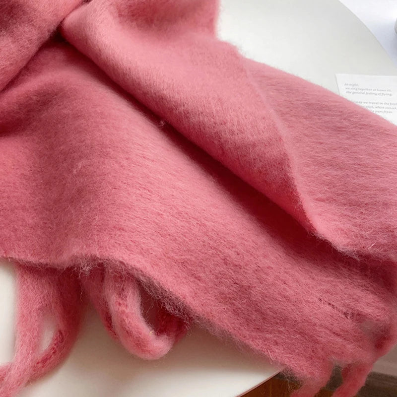 Luxury Cashmere-Feel Winter Scarf – Soft, Warm & Stylish Shawl Wrap with Tassels for Women!