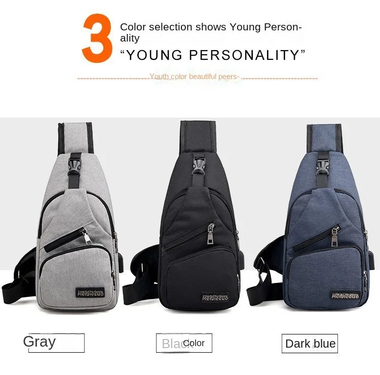 Fashion Casual Crossbody Bag Small Men's Shoulder Bag Men Diagonal Backpack Messenger Phone Bag Boy Fanny Chest Pack New