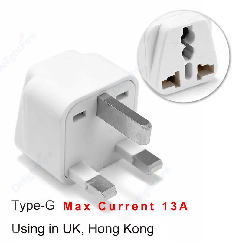 Universal Travel Plug Adapter – UK/EU/KR/US/AU/Brazil/French to Worldwide Power Socket Converter