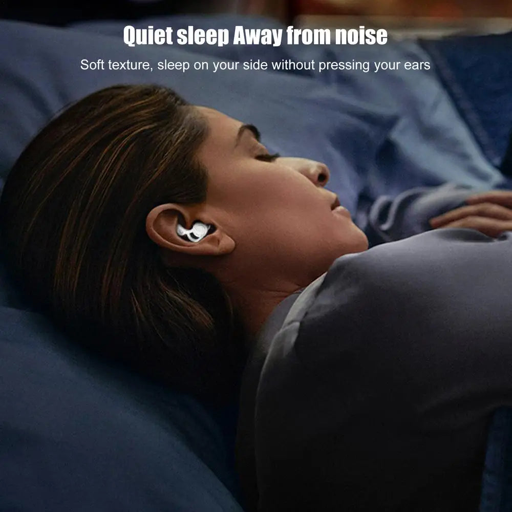 🌙 Enjoy Silence Anywhere – 3-Layer Ultra-Soft Silicone Earplugs for Sleeping, Swimming, Concerts & More! 🏊🎶✨