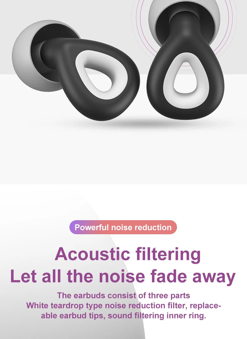 1 Set Ear Plugs For Sleeping Tapones Para Dormir Noise Reduction Waterproof Swimming Ear Plug Protection Oordopjes Earplugs Set
