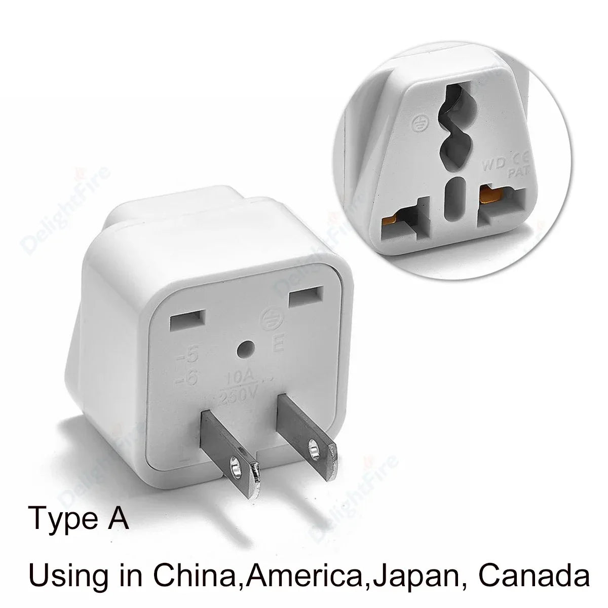 Universal Travel Plug Adapter – UK/EU/KR/US/AU/Brazil/French to Worldwide Power Socket Converter