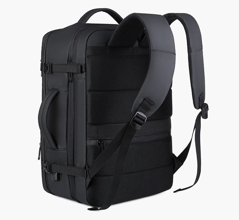 Expandable 17-inch Men’s Laptop Backpack – Waterproof Notebook Bag with USB, Schoolbag, Sports Travel Backpack for Men
