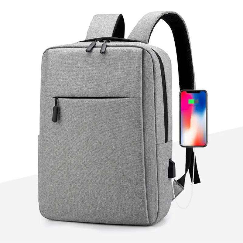 2025 New Versatile Business Bag – USB Rechargeable Waterproof Laptop Backpack for School and Travel