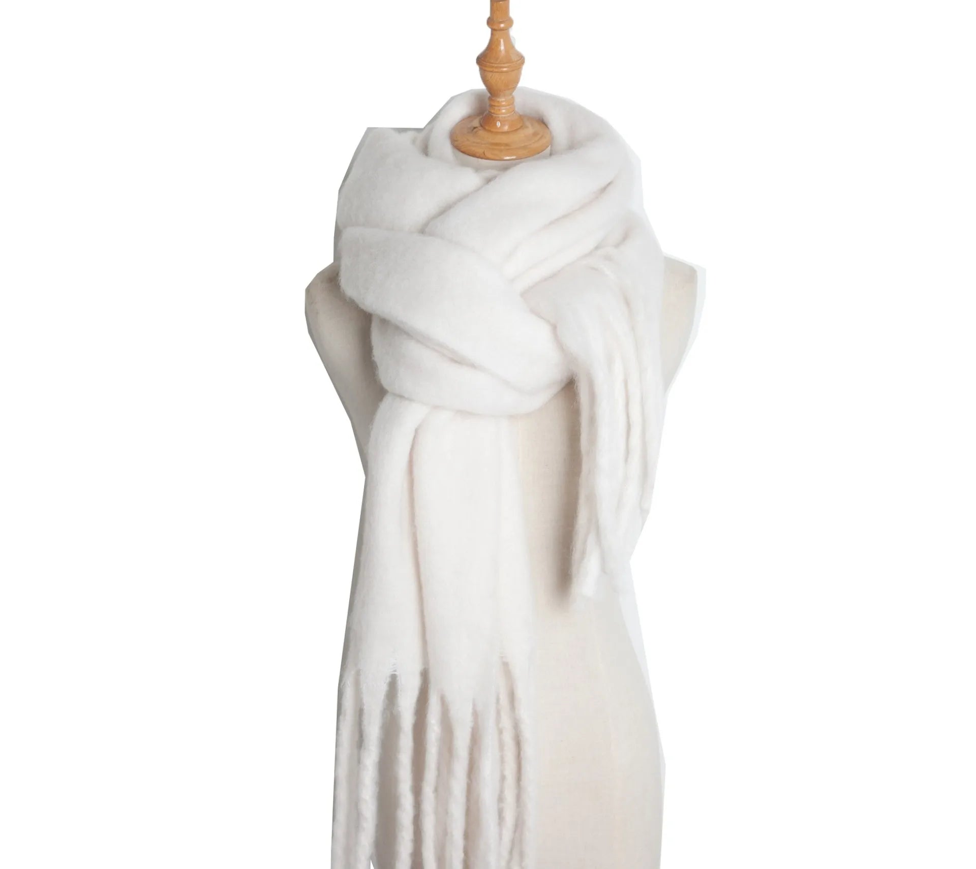 Luxury Cashmere-Feel Winter Scarf – Soft, Warm & Elegant Shawl Wrap with Tassels for Women!