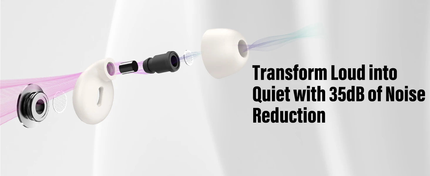🌙 Quiet Your World – 32dB Reusable Silicone Earplugs for Peaceful Sleep, Enhanced Focus & Everyday Noise Relief! 📚✨