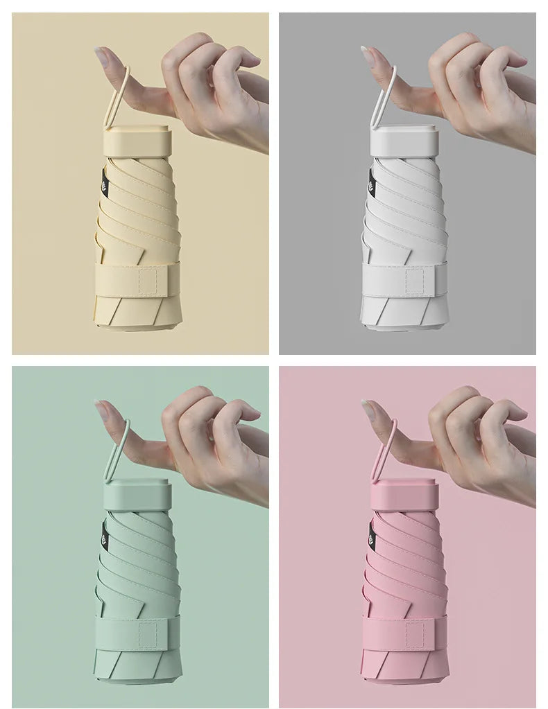 ☀️ UPF50+ Mini Folding Umbrella – Ultra-Compact, UV-Protective & Waterproof for Travel & Everyday Use! ☔✨