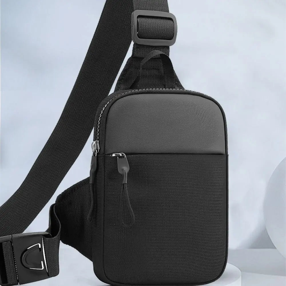 Men's Small Canvas Chest Bag – Stylish Crossbody Sling Bag for Travel & Sports